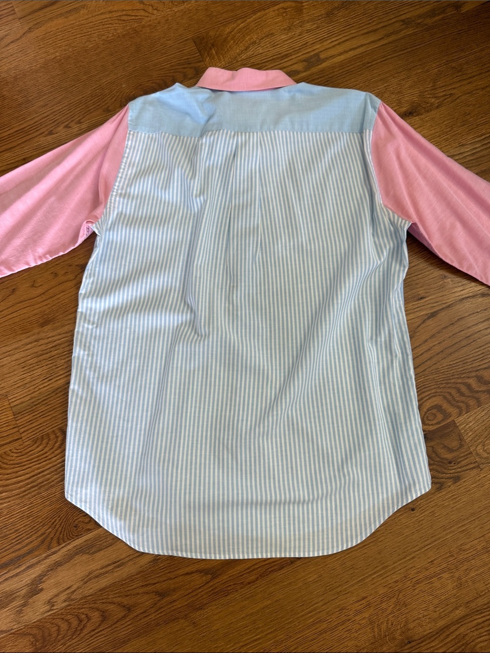 Vineyard Vines Slim Fit Whale Shirt Blue Pink Colorblock Button Down M - Picture 6 of 9